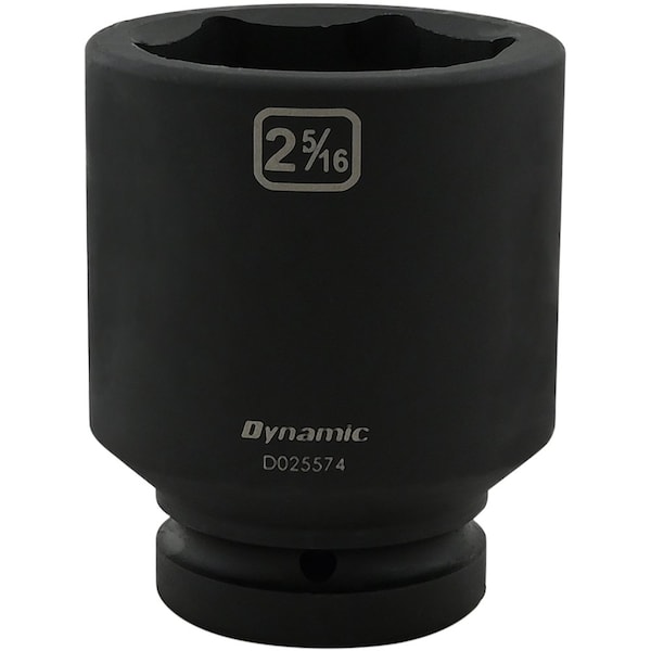 1" Drive Deep Socket, Black Phosphate, Tools 2-5/16" X 1" Drive, 6 Point Deep Length
